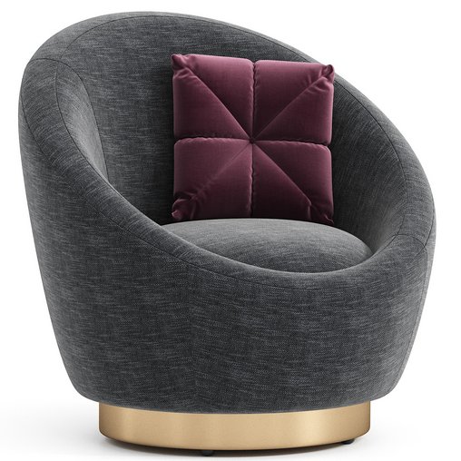 Teston Upholstered Swivel Barrel Chair