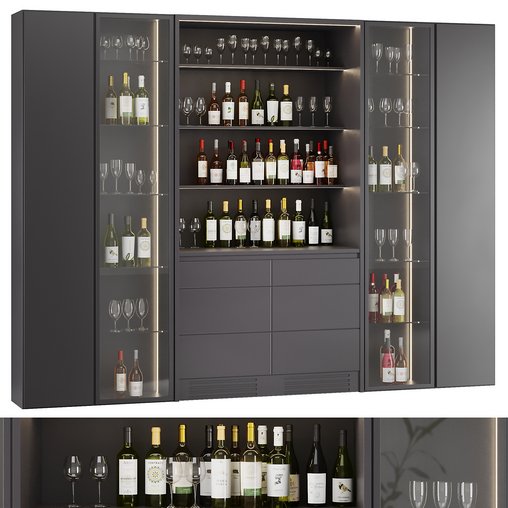 Bar Cabinet Set3