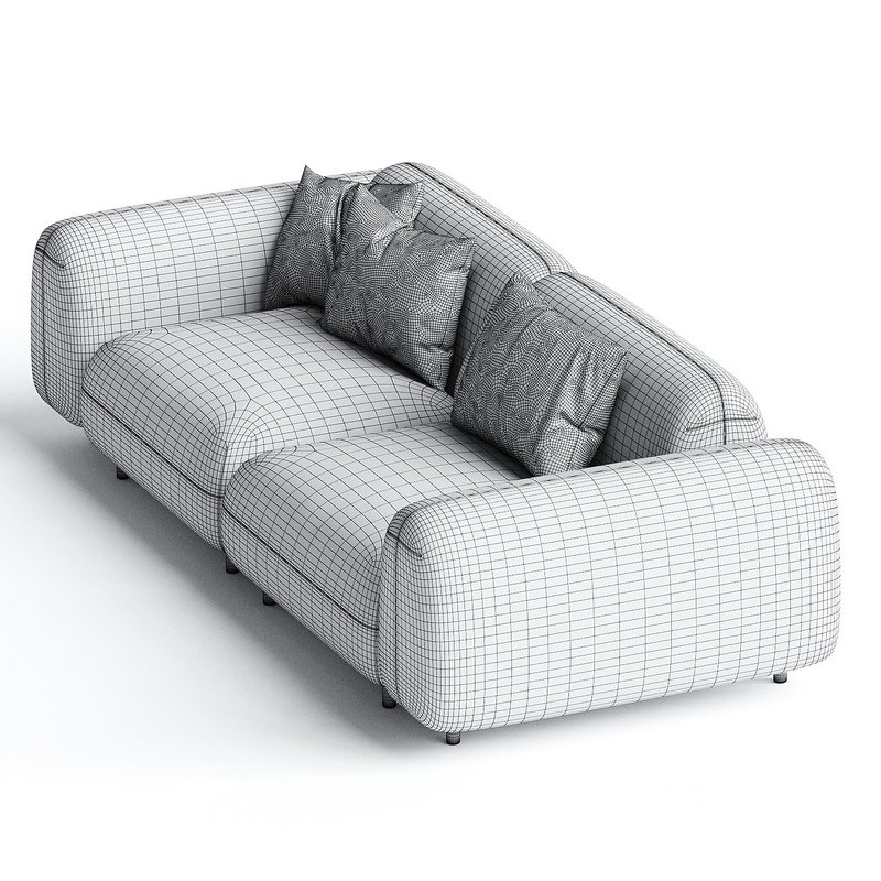 Tokio Sofa 3d model Buy Download 3dbrute