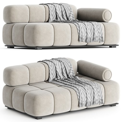 THOMAS – LONG MODULE SOFA WITH BACKREST AND ARMREST