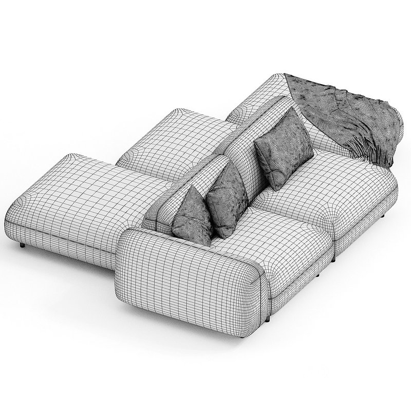 Tokio Sofa 3d model Buy Download 3dbrute