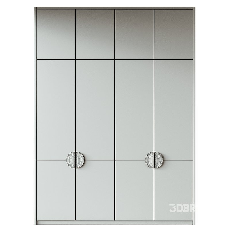 wardrobe 180 3d model Buy Download 3dbrute