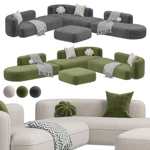 Sofa ROYALTY 2.0 by Luzaro, Configuration 6