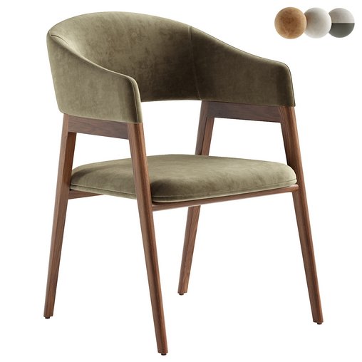 4091 CHAIR UPHOLSTERED IN FABRIC
