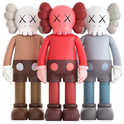 kaws companion figure 3d model Buy Download 3dbrute