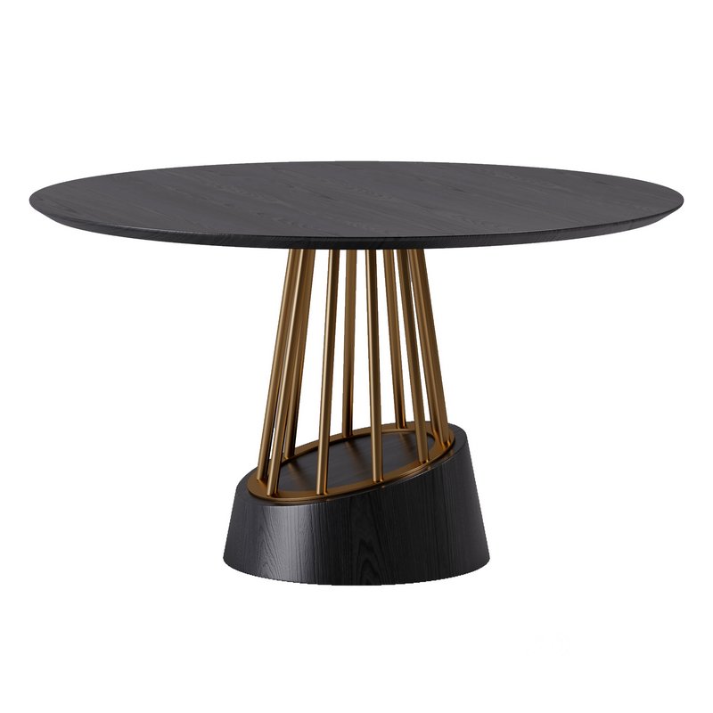 ZAGAS Soleil Round Dining Table 3d model Buy Download 3dbrute