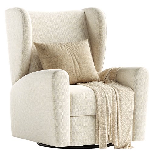 Seesaw Cream Nursery Power Recliner Chair