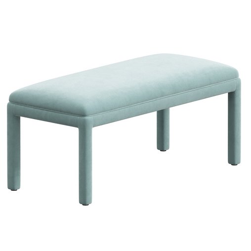 1980s Light Blue Parsons Bench