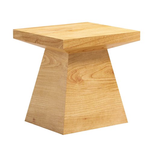 Modern Side Table in Natural Oak