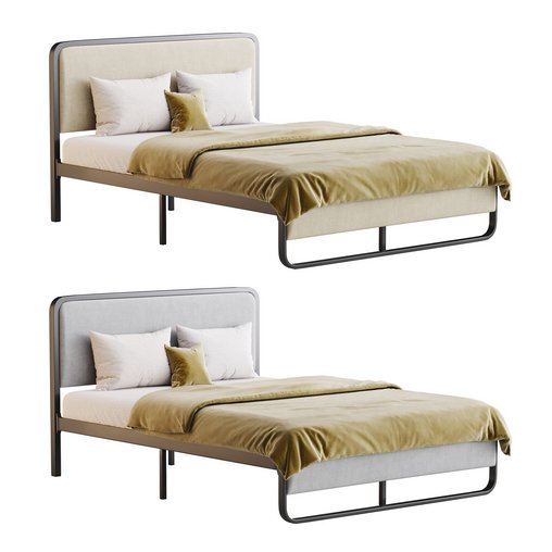 Allewie Queen Size Metal Platform Bed