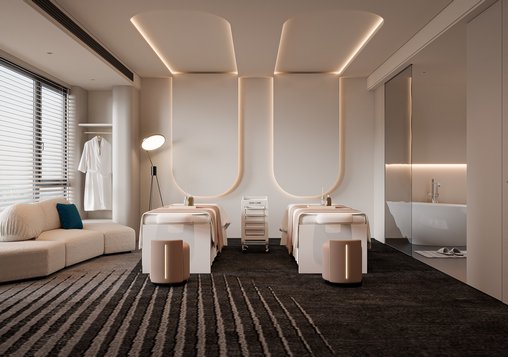 Modern spa room