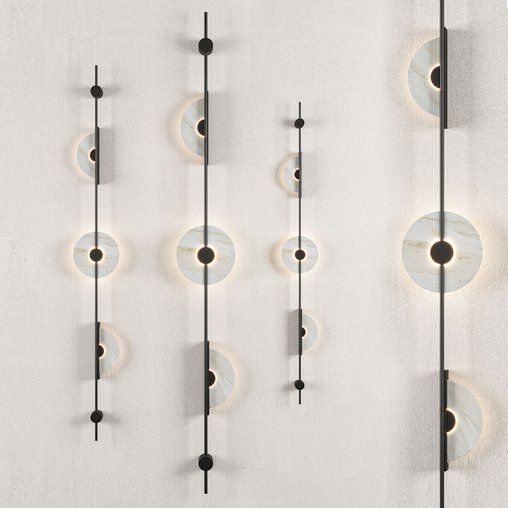 Alabaster Wall Sconce Black