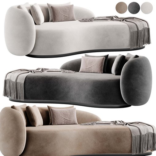 Sofa Bernd By Eichholtz 3d model Download  Buy 3dbrute