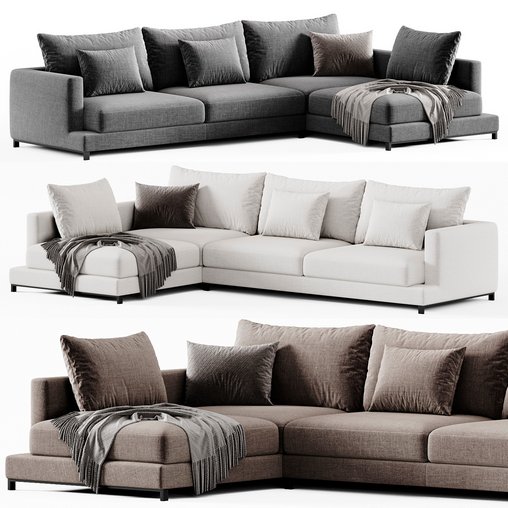 SOFA BURBURY LOUNGE BY EICHHOLTZ 3d model Download  Buy 3dbrute