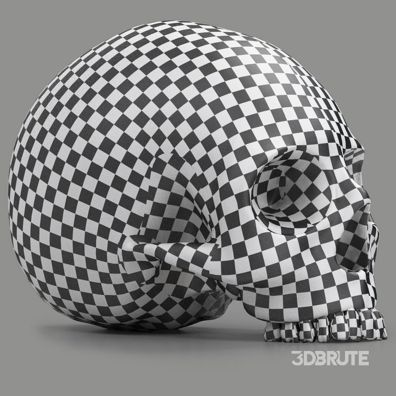 black skull head 3d model Buy Download 3dbrute