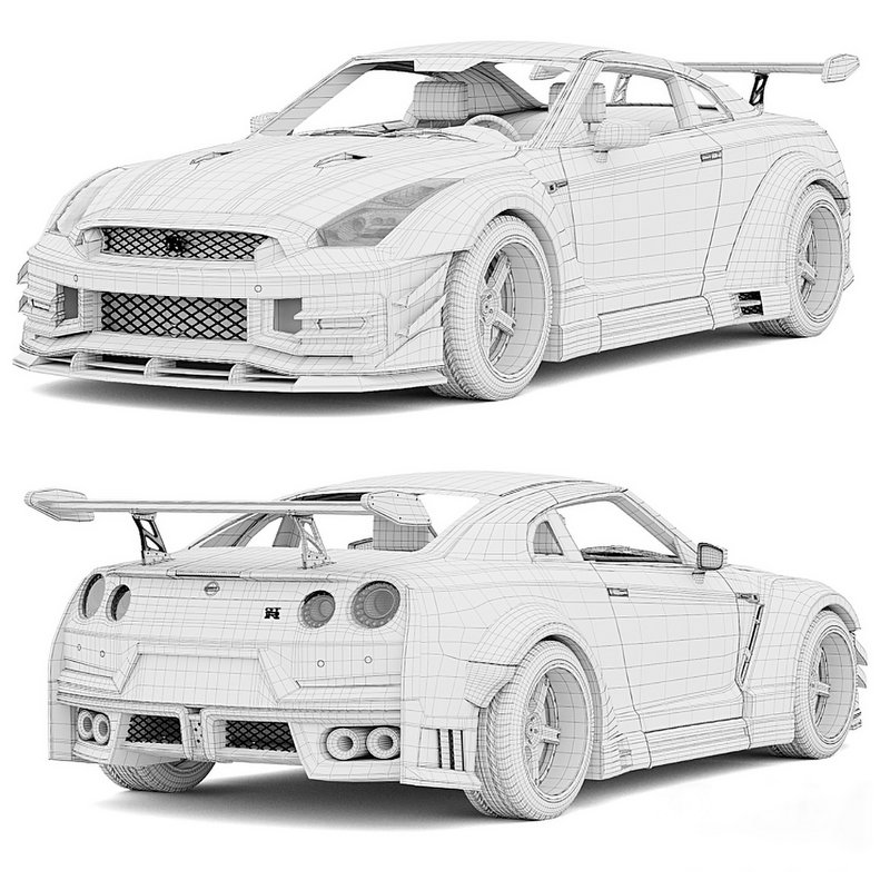 Nami R35 Model Nissan GTR R35 Nismo 3d model Buy Download 3dbrute