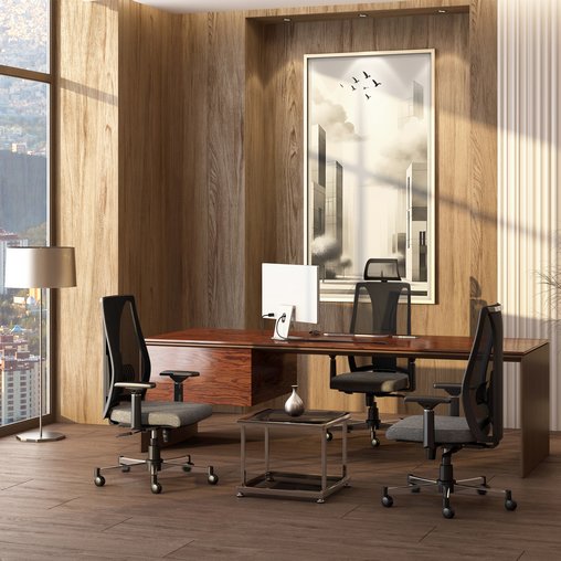 Boss Office Design With Minotti Linha Studio