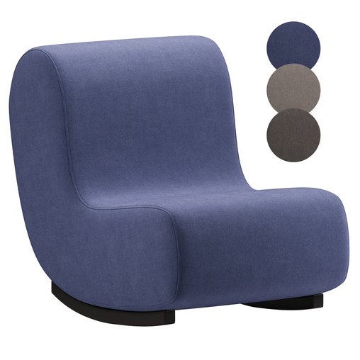 SIMPLE Rocking modular fabric armchair