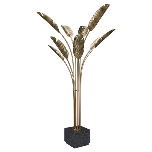 Tropical Grande Brass Floor Lamp