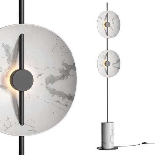 Double Moon Floor Lamp by Radilum