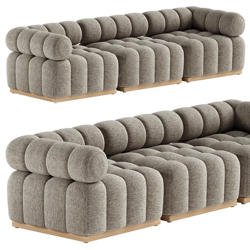 Roma Outdoor 3 Piece Sectional Sofa