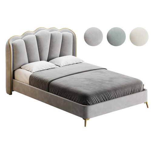 Living Room Use Sponge Padded Platform Bed