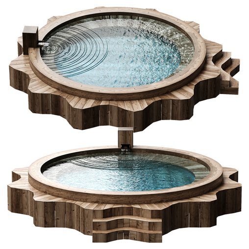 star wooden pool 3d model Download  Buy 3dbrute