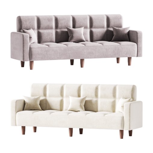 Modern 4-Seat Convertible Sofa