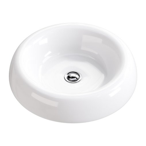 Bathroom Vessel Sink White Porcelain Tranquility