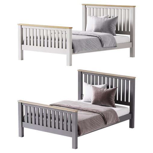 uhomepro Gray Full Size Bed