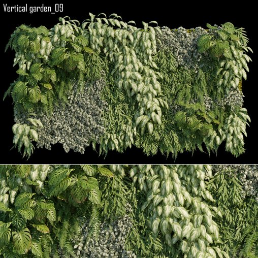 Vertical garden 09 3d model Download  Buy 3dbrute