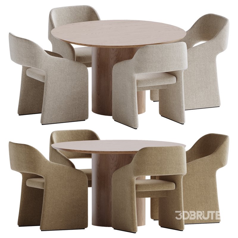 Ellipse table and chairs