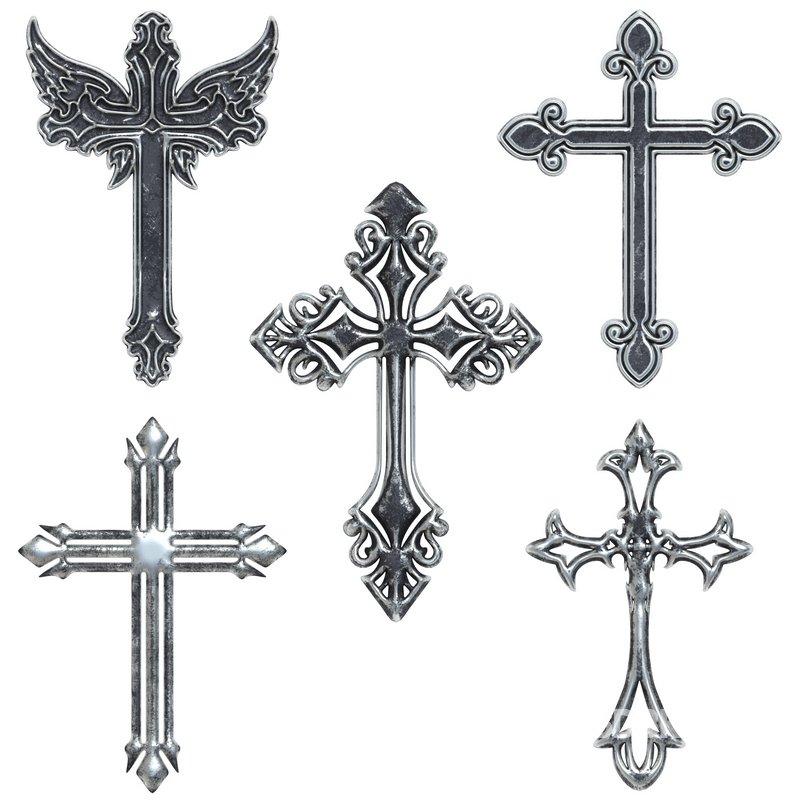 5 Christian cross V 04