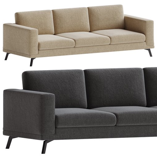 Wessex C198 Sofa 3d model Download  Buy 3dbrute