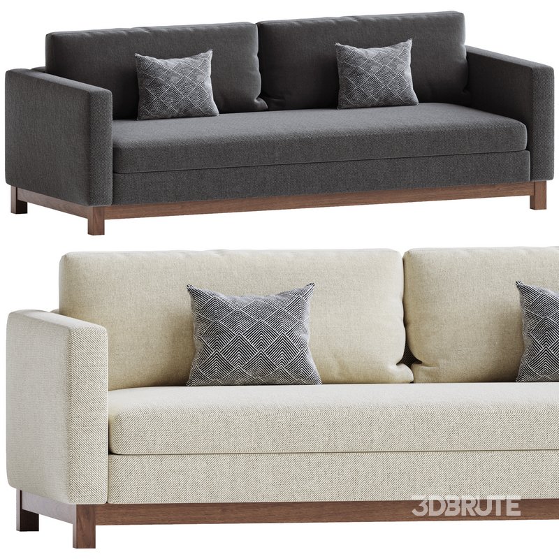 Jake Brindle Wood Base Sofa