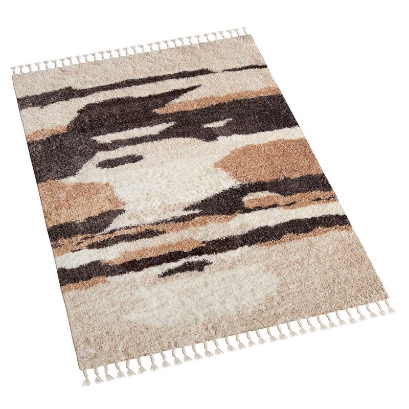 Storm Sky Abstract Shag Rug