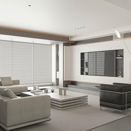 Modern living room 3d model Download  Buy 3dbrute