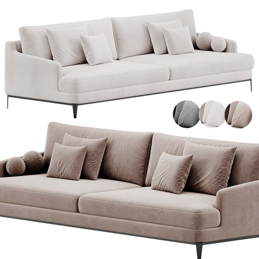 Poliform Bellport Sofa 3d model Download  Buy 3dbrute