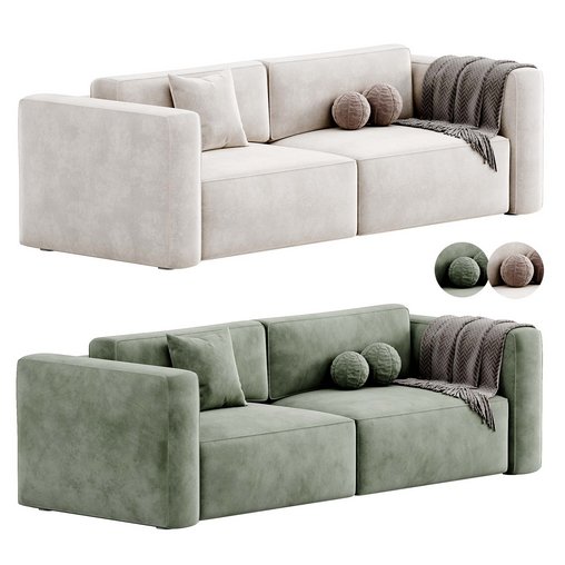 Henry Sofa By Kare Design 3d model Download  Buy 3dbrute