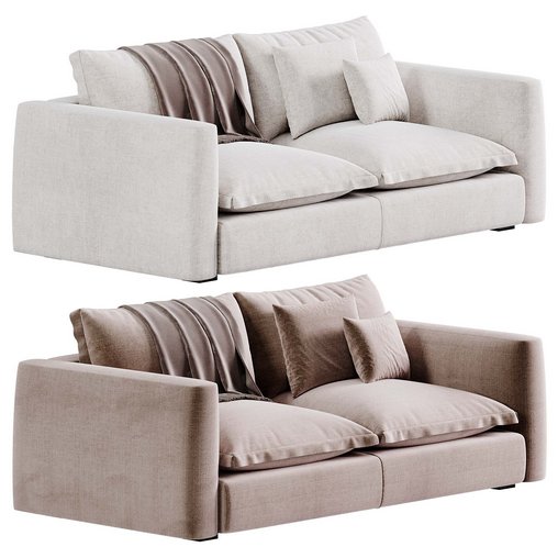 Brest Sofa By Baxter 3d model Download  Buy 3dbrute