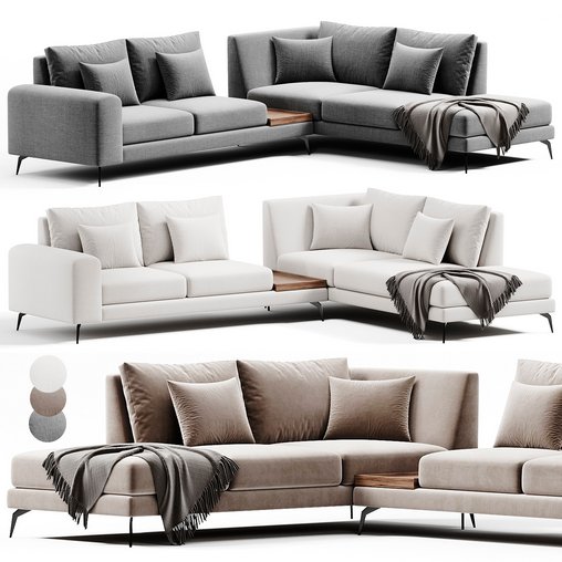 Long Island Sofa By Chateau dAx 3d model Download  Buy 3dbrute