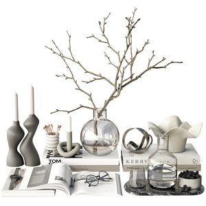 decorative set82 3d model Download  Buy 3dbrute