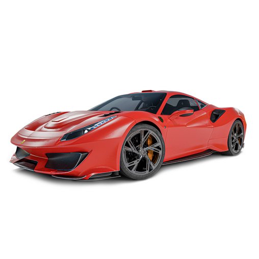 Ferrari 488 Pista 3d model 3dbrute