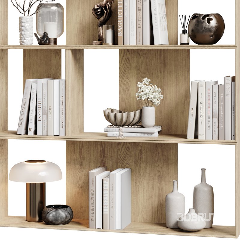 Shelves Decorative - Rack Set 15 3d model 3dbrute