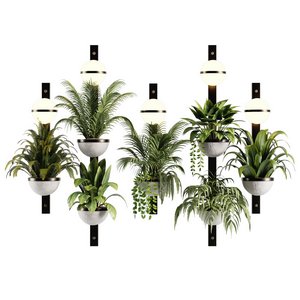 Indoorplants-Hanging set-68 3d model Download  Buy 3dbrute