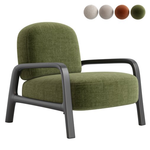 ARCHIPEL Armchair by Roche Bobois 3d model Download  Buy 3dbrute