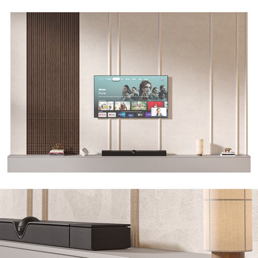 TV wall set 18 3d model Download  Buy 3dbrute