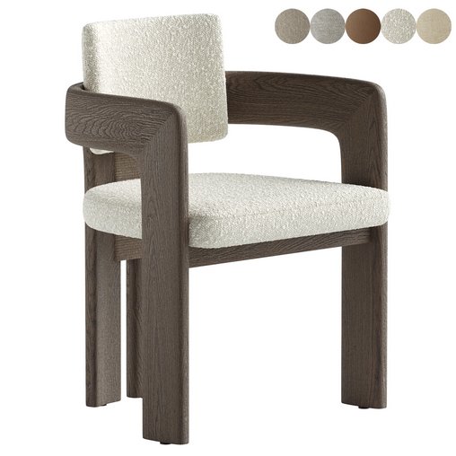 Casa Paros Arm Chair 3d model Download  Buy 3dbrute