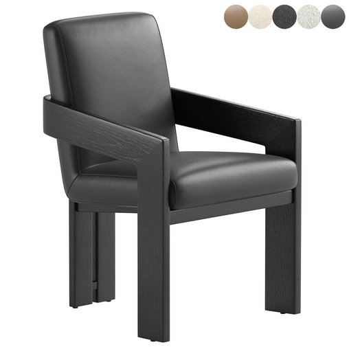 Roxy Dining Armchair 3d model Download  Buy 3dbrute