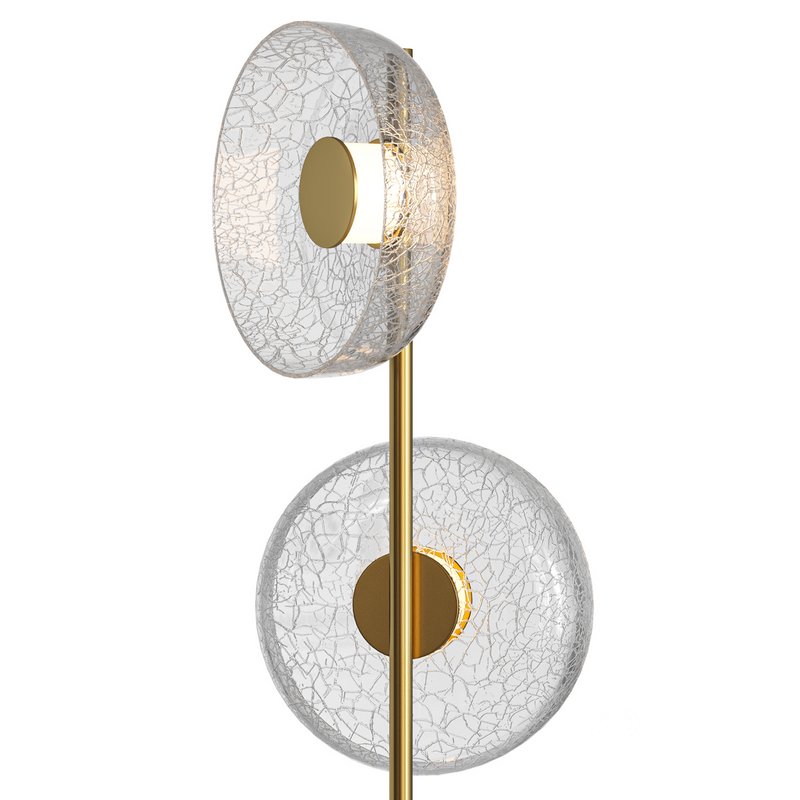 Glacier Crackle Glass Floor Lamp 3d model 3dbrute